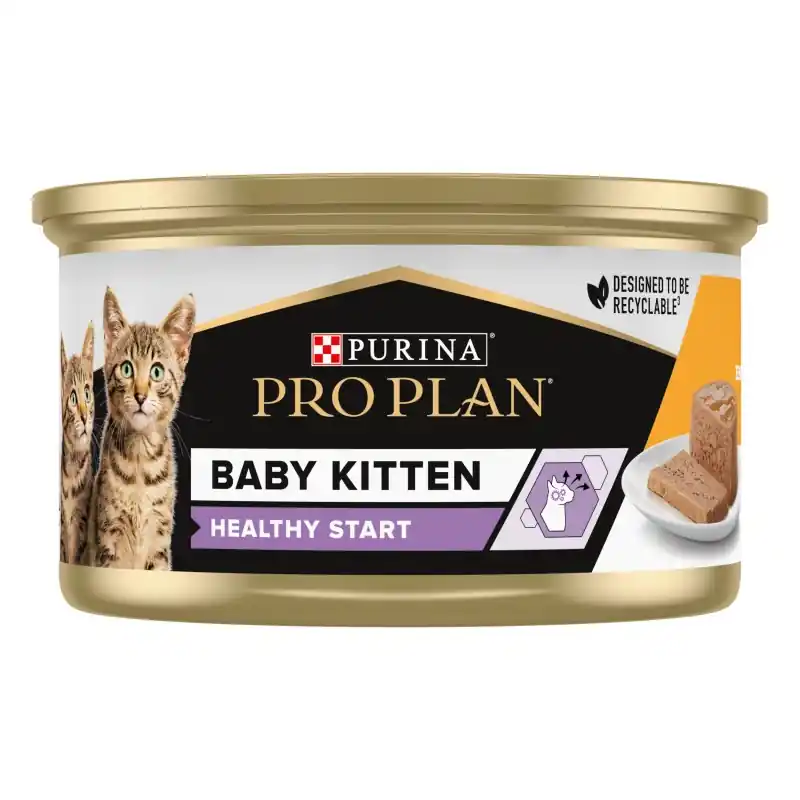 Dernier Modèle ALIMENT HUMIDE CHATON PRO PLAN BABY CAT MOUSSE POULET 85G