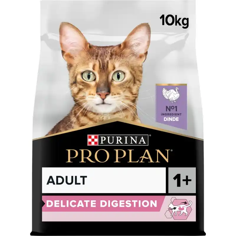 CROQUETTES CHAT PRO PLAN DELICATE ADULT – OPTIDIGEST – RICHE EN DINDE – 10KG Remise