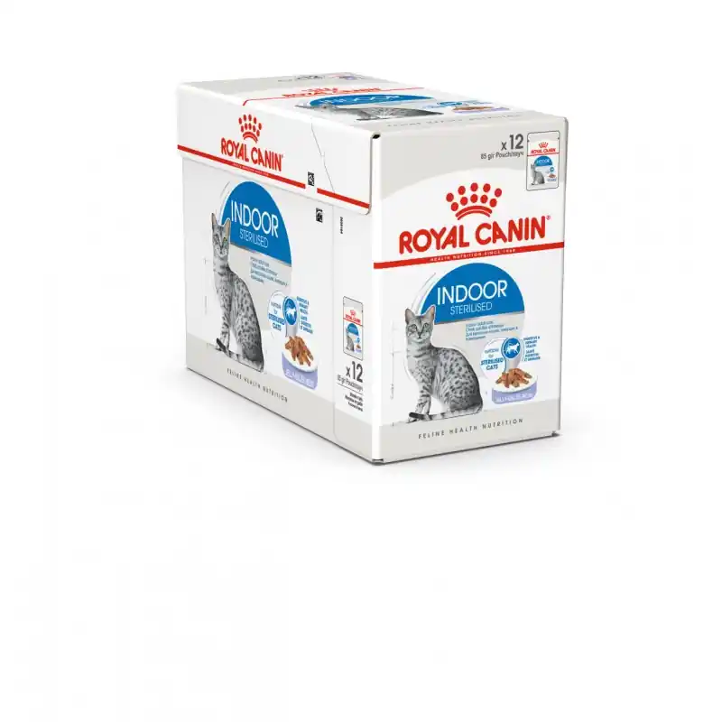 ALIMENT HUMIDE CHAT INDOOR GELÉE 12X85G ROYAL CANIN Offre Spéciale