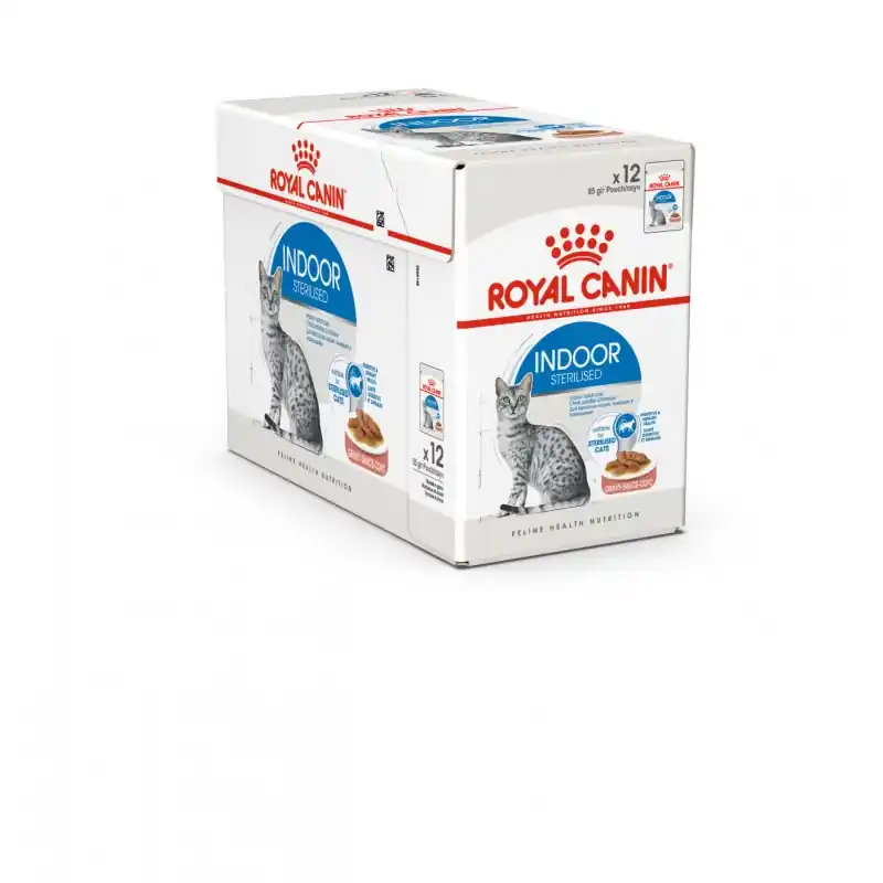 ALIMENT HUMIDE CHAT INDOOR SAUCE 12X85G ROYAL CANIN Offre Spéciale