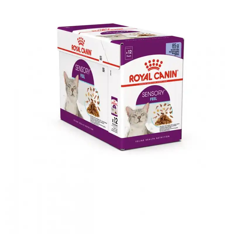 Remise ALIMENT HUMIDE CHAT SENSORY FEEL GELÉE 12X85G ROYAL CANIN
