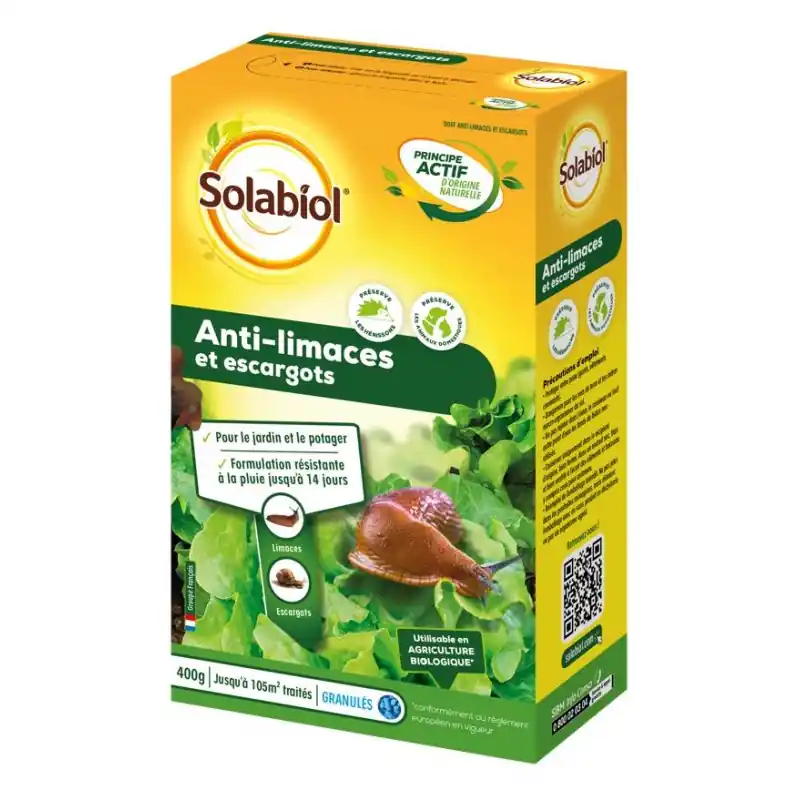 Authentique ANTI-LIMACES ET ESCARGOTS 400G – SOLABIOL