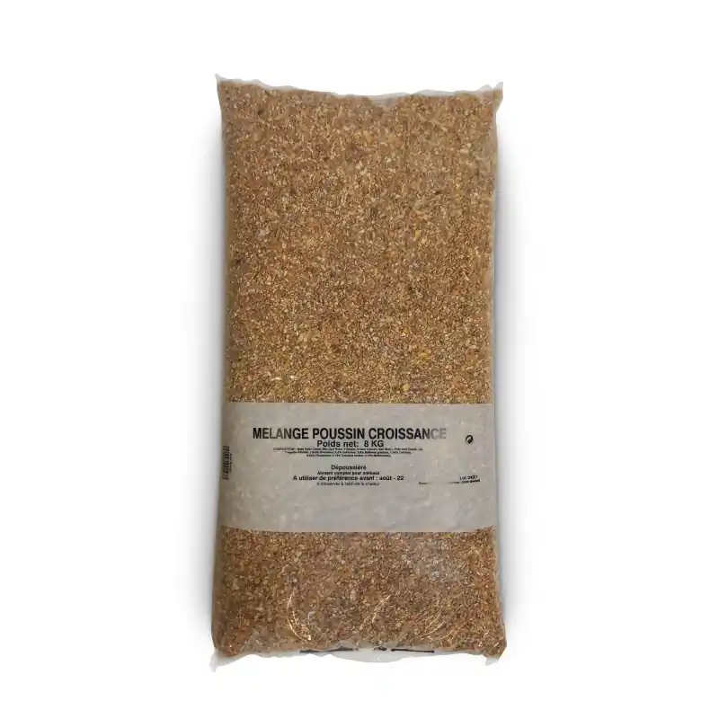 MÉLANGE POUSSIN CROISSANCE 8KG – GASCO Commande En Gros