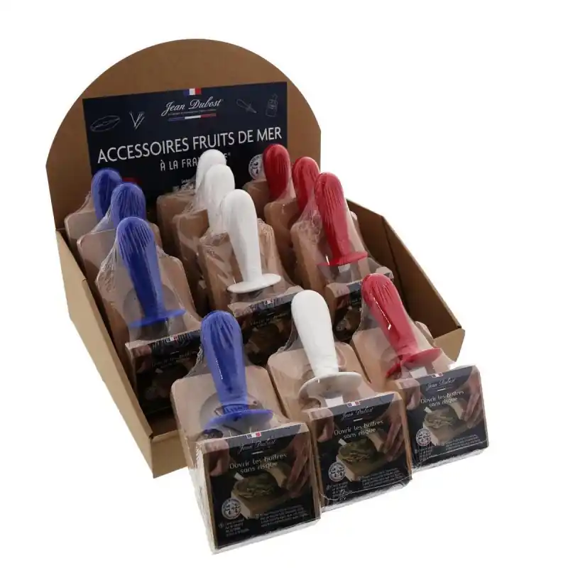 COUTEAU A HUÎTRES 6 CM ET SABOT CALE-HUÎTRES – JEAN DUBOST Super Prix