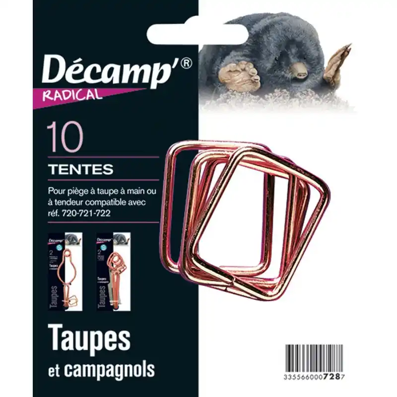 10 TENTES PIÈGES TAUPES – DECAMP‘ Prix Promo