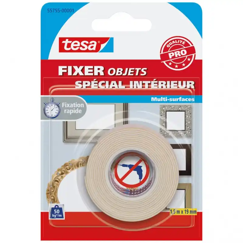 Usine Directe ADHÉSIF INTÉRIEUR OBJETS 1.5MX19MM – TESA
