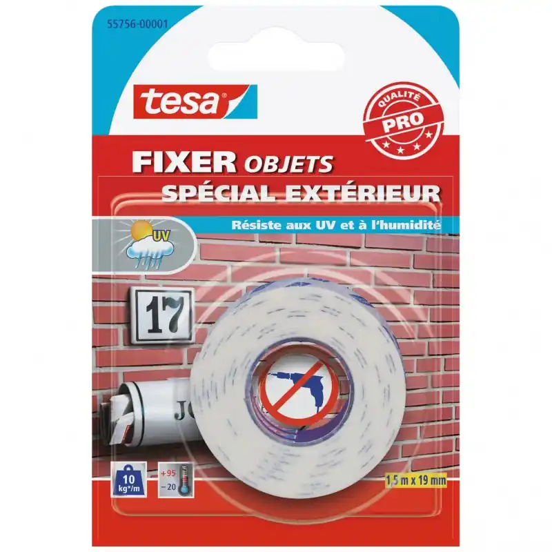 Bon Marché ADHÉSIF EXTÉRIEUR OBJETS 1.5MX19MM – TESA