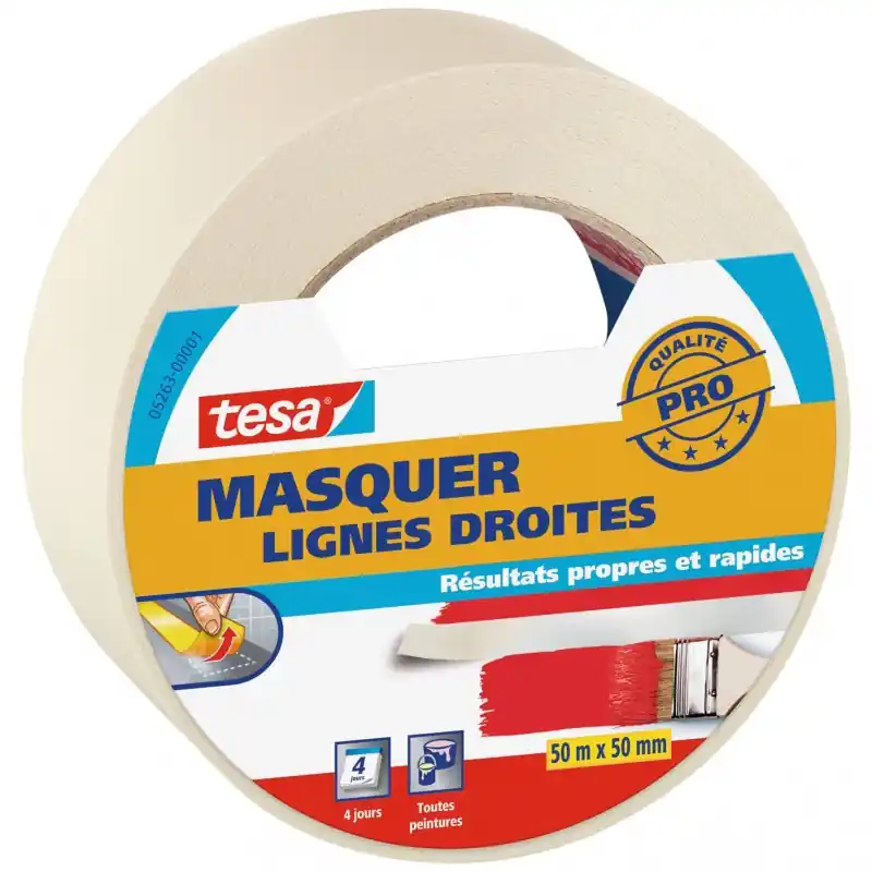 Dernière Chance ADHÉSIF MASQUER LIGNES DROITES 50MX50MM – TESA