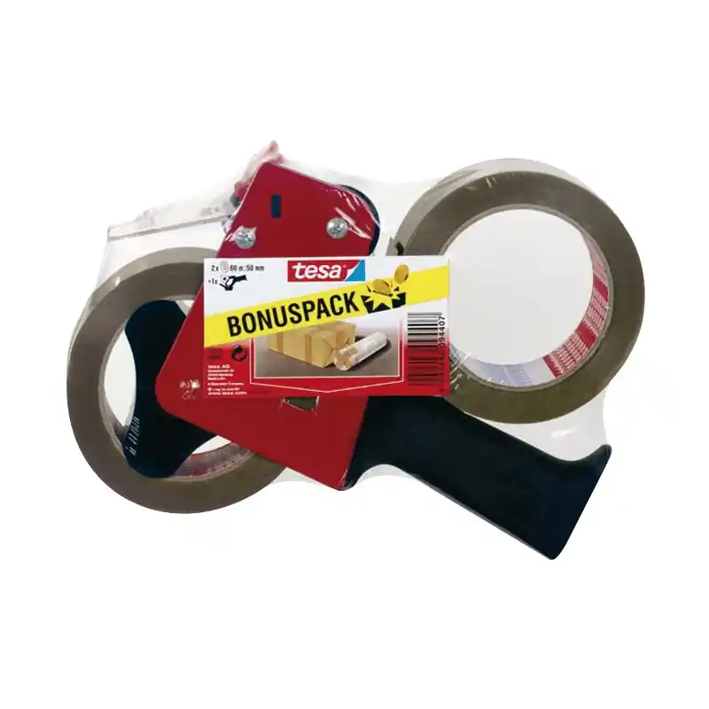 DÉROULEURS X2 RUBAN ADHÉSIF D‘EMBALLAGE 66MX50MM – TESA Seulement Aujourd&rsquo;hui