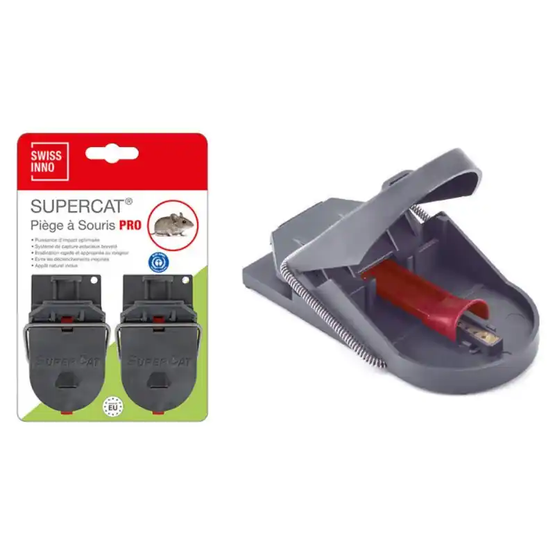 Prix Promo 2 PIÈGES À SOURIS SUPERCAT PRO - SWISSINNO