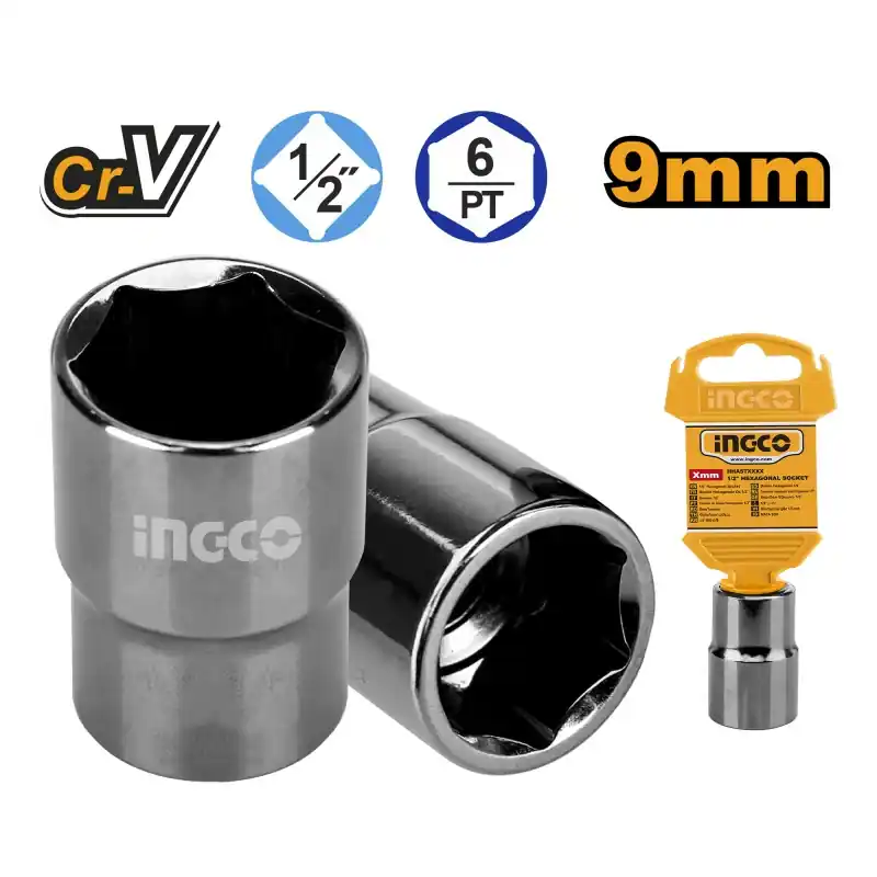 Certifié DOUILLE HEXAGONALE 1/2&Prime; 9MM – INGCO