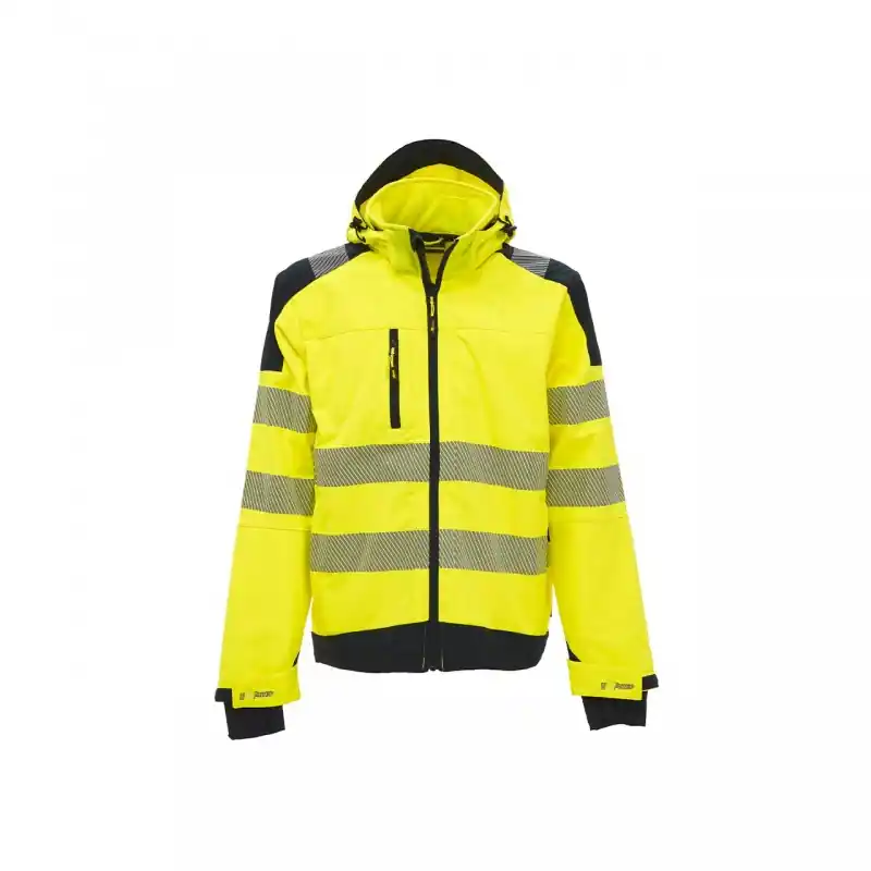 VESTE EN TISSU HOMME SOFTSHELL MIKY JAUNE FLUO - U-POWER Offre Limitée