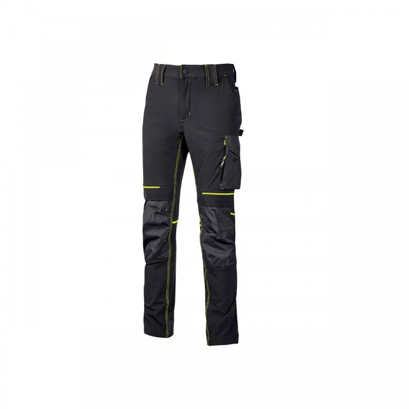 PANTALON DE TRAVAIL MIXTE ATOM BLACK CARBON - U-POWER Prix Cassé