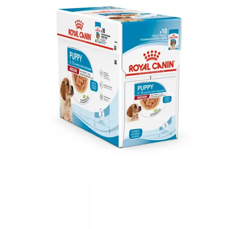 Bon Plan CROQUETTES CHIEN MEDIUM PUPPY 10X140G – ROYAL CANIN