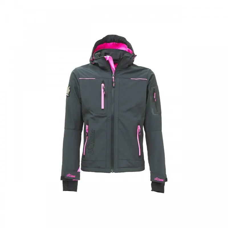 VESTE DE TRAVAIL FEMME TISSU SOFTSHELL SPACE LADY – U-POWER Marque