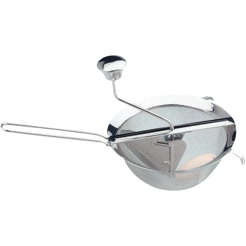 MOULIN À COULIS INOX Ø20CM POIGNÉE INOX – LE PRATIQUE Meilleur Prix