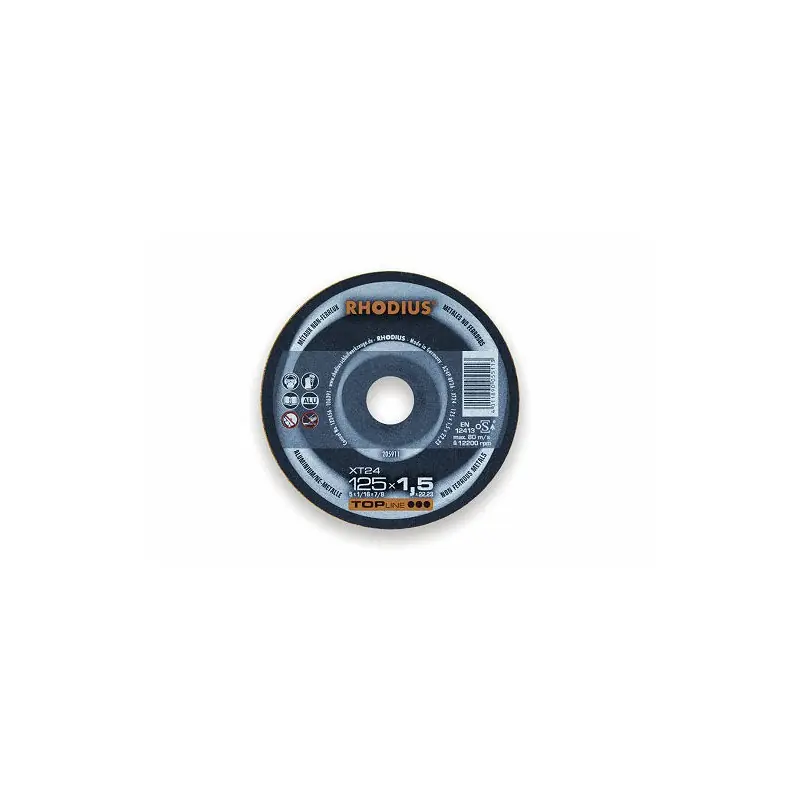 Commande En Gros DISQUE A TRONCONNER EXTRA-FIN - XT24 - 125 x 1.5 MM - RHODIUS