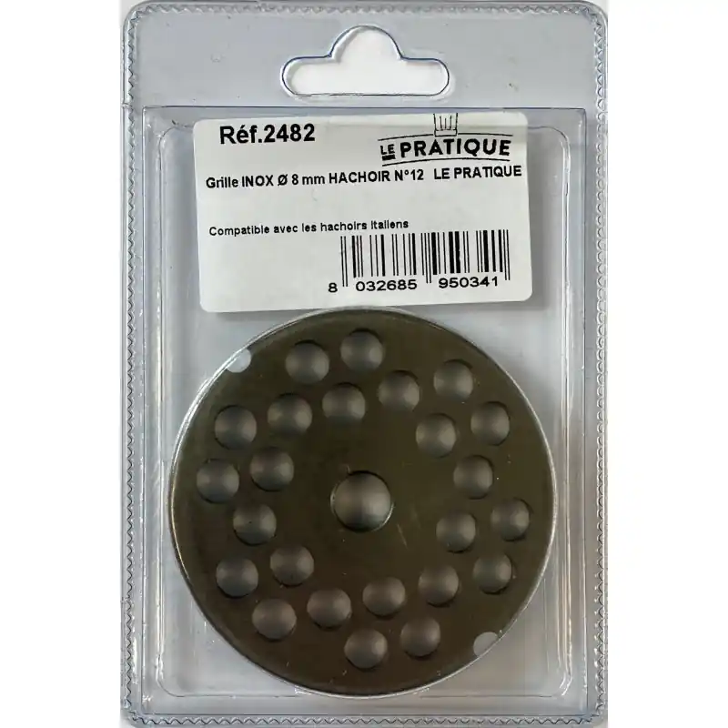 GRILLE INOX Ø8MM UNIVERSELLE HACHOIR N°12 - LE PRATIQUE Commande En Gros