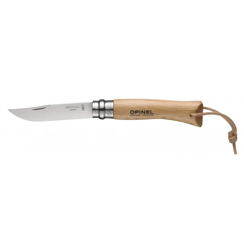 Nouveauté COUTEAU BAROUDEUR N°7 INOX 8CM NATUREL – OPINEL