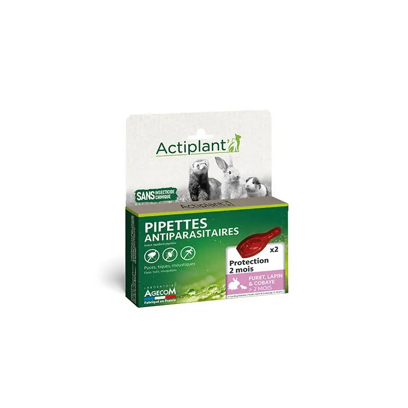 2 PIPETTES ANTIPARASITAIRES NAC – ACTIPLANT Réduction