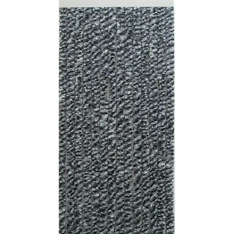 Dernière Chance RIDEAU FLASH CHENILLE NOIR/GRIS/BLANC 90X220CM – MOREL