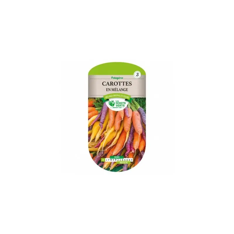 CAROTTES EN MÉLANGE – LES DOIGTS VERTS Solde