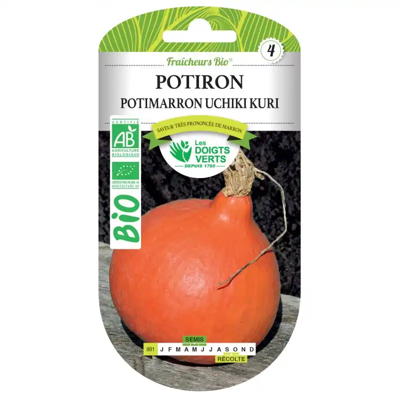 POTIRON POTIMARRON UCHIKI KURI BIO – CATÉGORIE 4 – LES DOIGTS VERTS Réduction