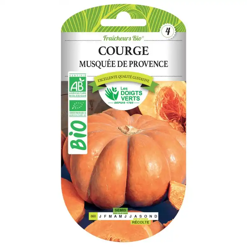 COURGE MUSQUÉE DE PROVENCE BIO – CATÉGORIE 4 – LES DOIGTS VERTS Bon Plan