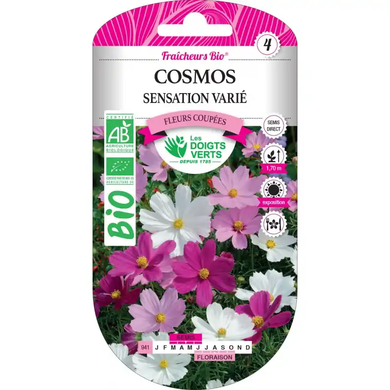 COSMOS SENSATION VARIÉ BIO – CATÉGORIE 4 – LES DOIGTS VERTS Seulement Aujourd&rsquo;hui