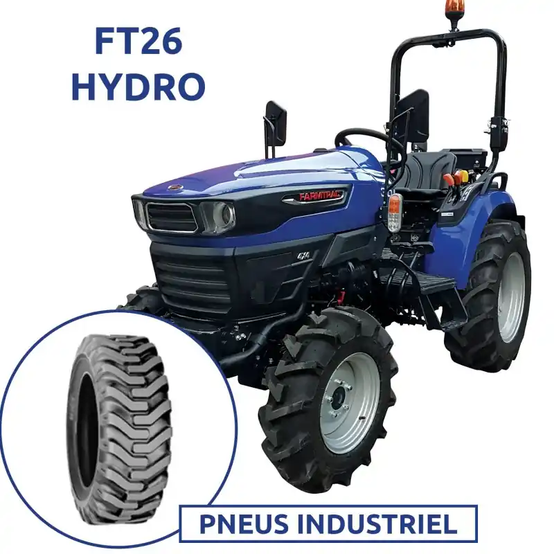 Achat Immédiat TRACTEUR FARMTRAC FT26 ARCEAU – HST – PNEU INDUSTRIEL