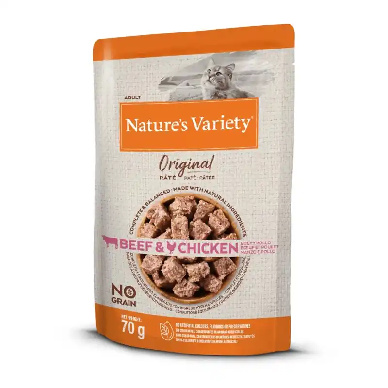 Meilleur Prix ORIGINAL PÂTÉE BOEUF ET POULET 70G – NATURE‘S VARIETY