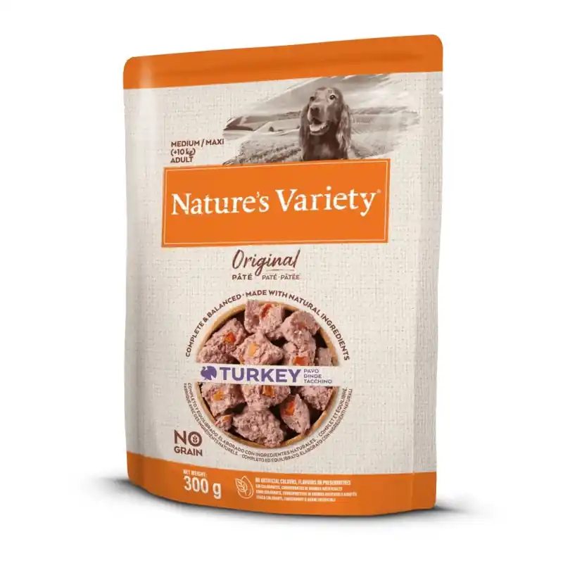 ORIGINAL PÂTÉE MEDIUM/MAXI DINDE 300G – NATURE‘S VARIETY Expédition Rapide