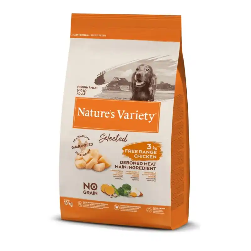 SELECTED MEDIUM/MAXI POULET PLEIN AIR 10KG - NATURE‘S VARIETY Acheter En Ligne