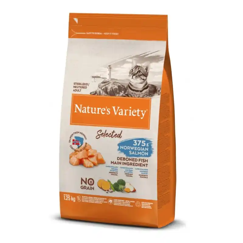 SELECTED STERILIZED SAUMON NORVÉGIEN 1.25KG - NATURE‘S VARIETY Bon Plan