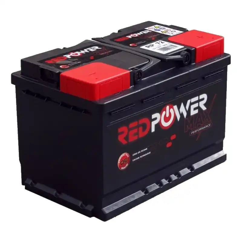 BATTERIE DÉMARRAGE 12V 72AH 640 A – RED POWER Paiement Sécurisé