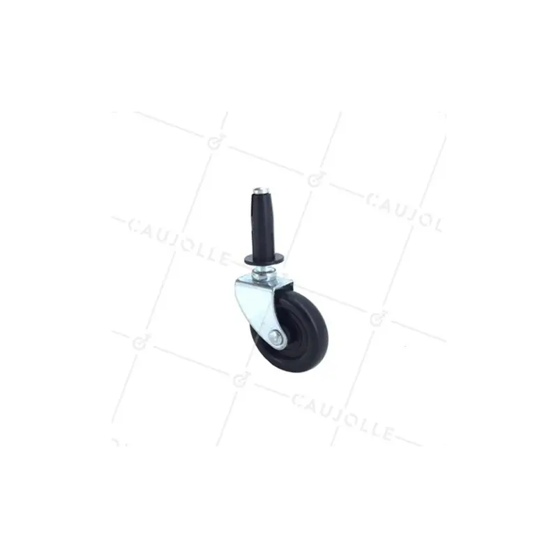 Certifié ROULETTE PIVOTANTE À TIGE DIAMÈTRE 37 MM S30 37 – CAUJOLLE
