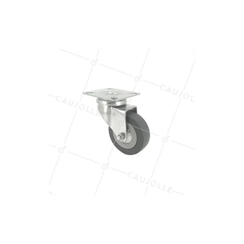 Expédié Aujourd&rsquo;hui ROULETTE PIVOTANTE A PLATINE DIAMÈTRE 60MM COL 60 P – CAUJOLLE