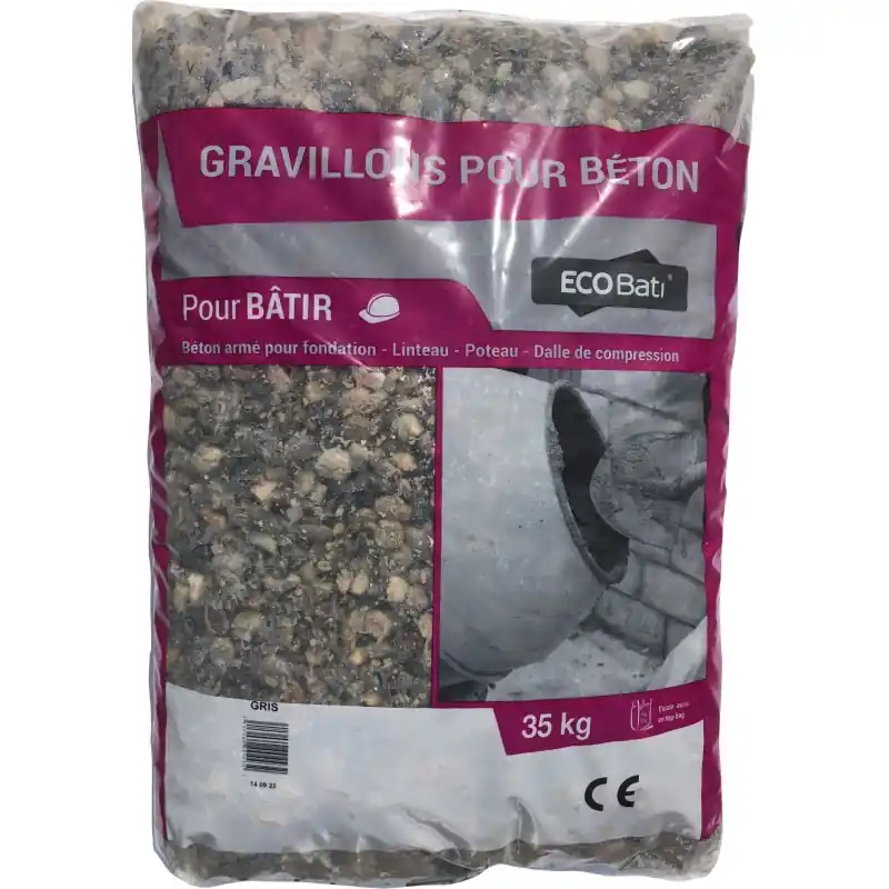 Solde GRAVIER DE CONSTRUCTION 5/12 MM 35KG – ECO BATI