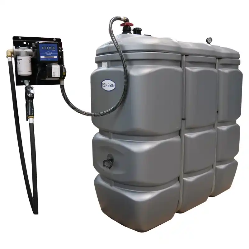 CUVE FIXE PEHD 1500L AVEC POMPE 230V-50L/MIN - RENSON Commander Vite