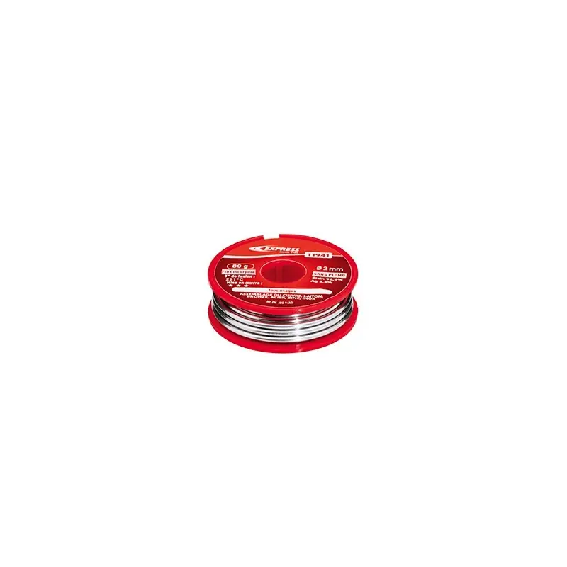 ÉTAIN À SOUDER TOUS USAGES 80 G – Ø 2 MM – EXPRESS Prix Cassé