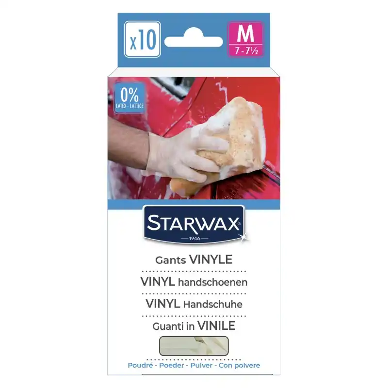 Acheter En Ligne GANTS VINYL TAILLE M X10 – STARWAX