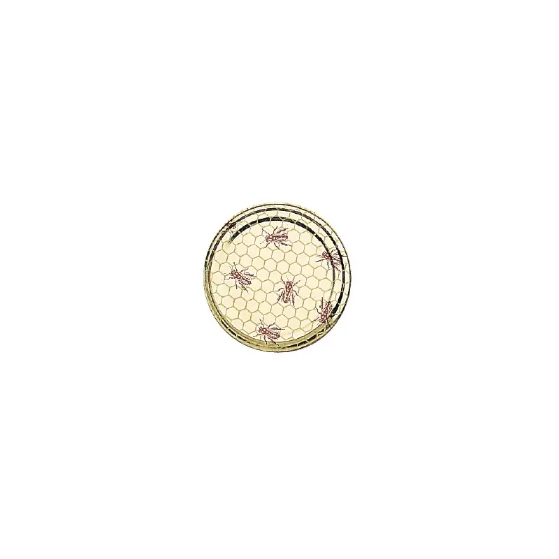 Paiement Sécurisé CAPSULE MÉTALLIQUE ALVÉOLES & ABEILLES Ø82MM X100