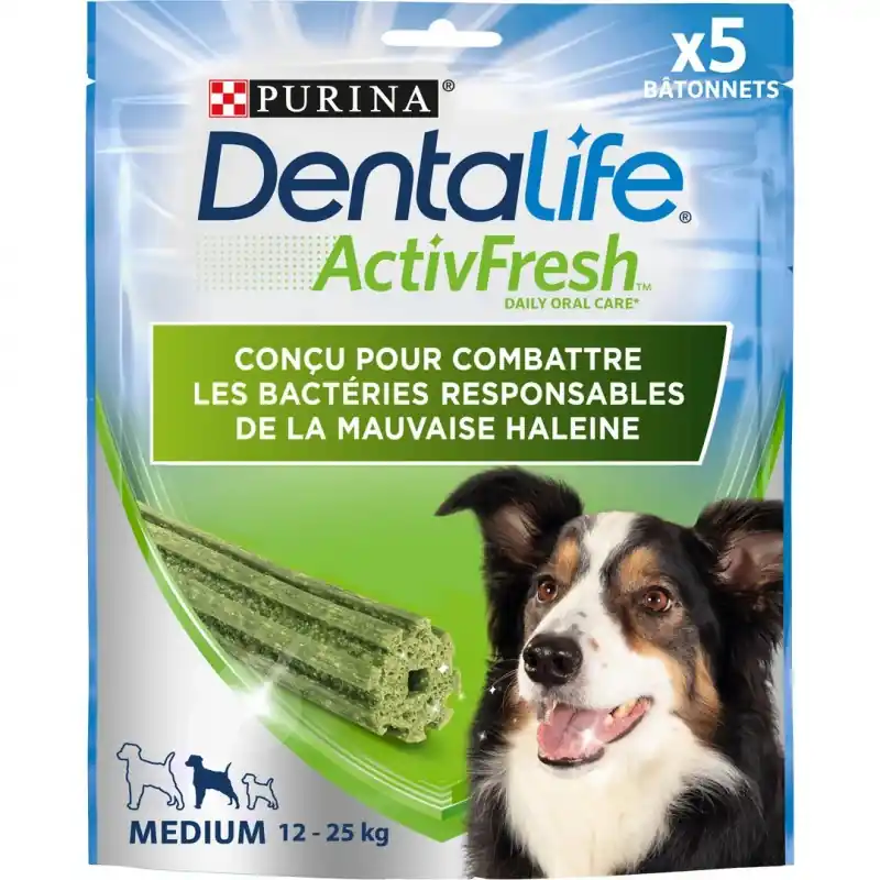Vente Directe SNACK A MACHER DENTALIFE MOYEN ACTIVFRESH 115G