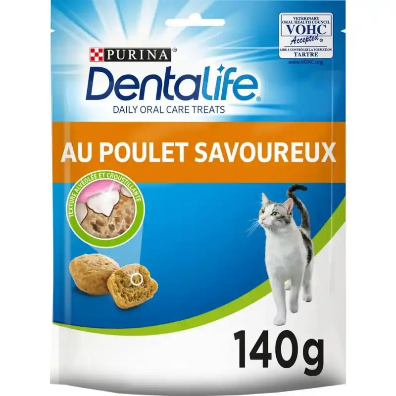 Bon Plan FRIANDISES CHAT POULET DENTALIFE 140G