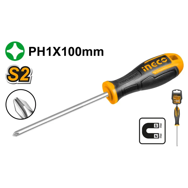 Seulement Aujourd&rsquo;hui TOURNEVIS PHILLIPS 1X100MM – INGCO
