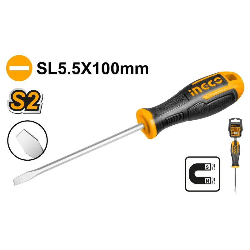 TOURNEVIS SL 5.5X100MM – INGCO Super Prix