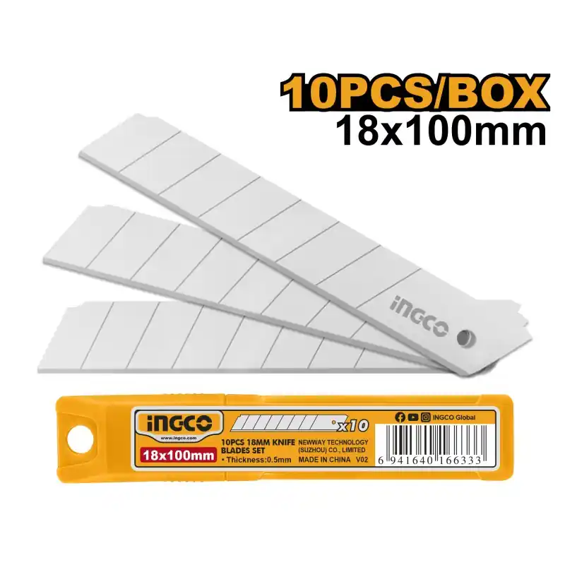 LAMES DE CUTTER 18X100MM X10 – INGCO Petit Prix