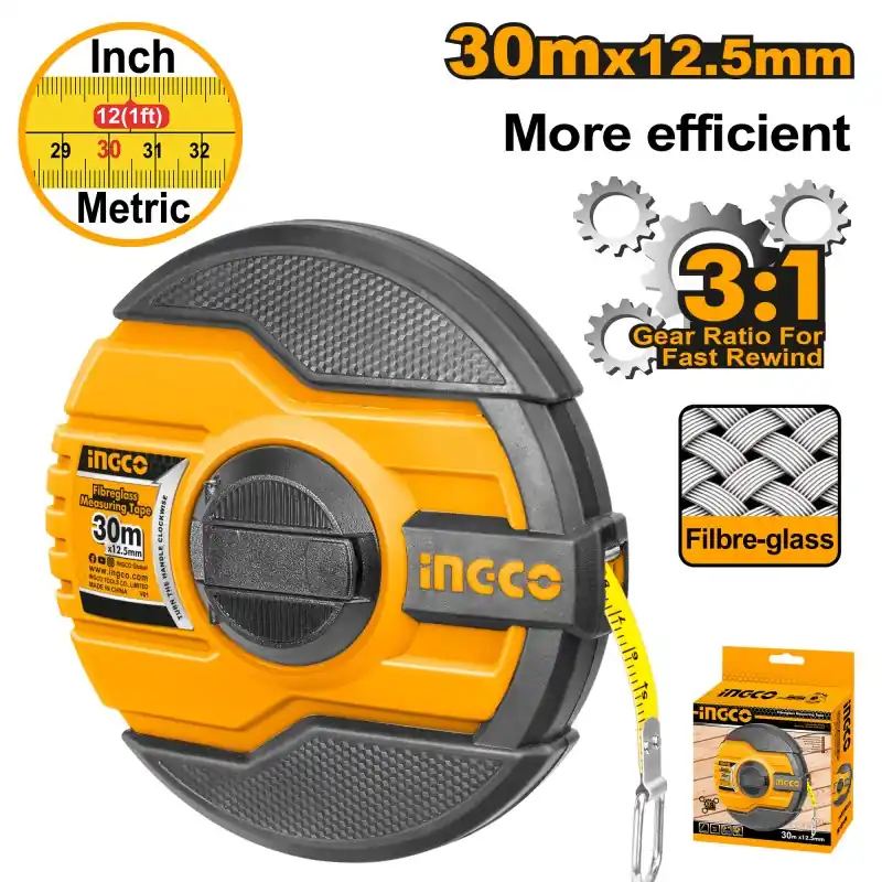 ROUE DE MESURE 30MX12.5MM – INGCO Achat Immédiat