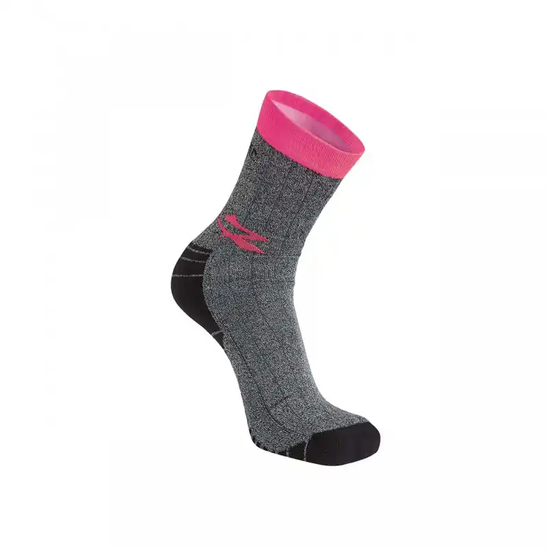 Produit De Marque CHAUSSETTES GIADY GRIS FUSCIA X2 – TAILLE UNIQUE – U-POWER