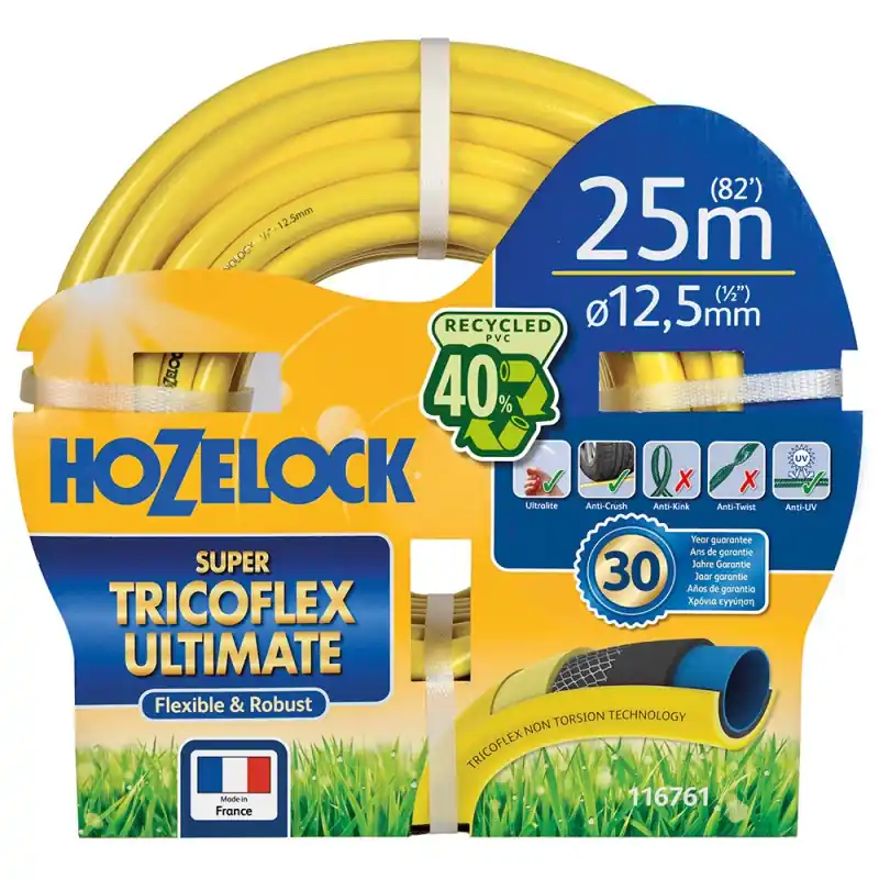 Haute Qualité TUYAU ARROSAGE TRICOFLEX ULTIMATE Ø12.5MM 25M - HOZELOCK